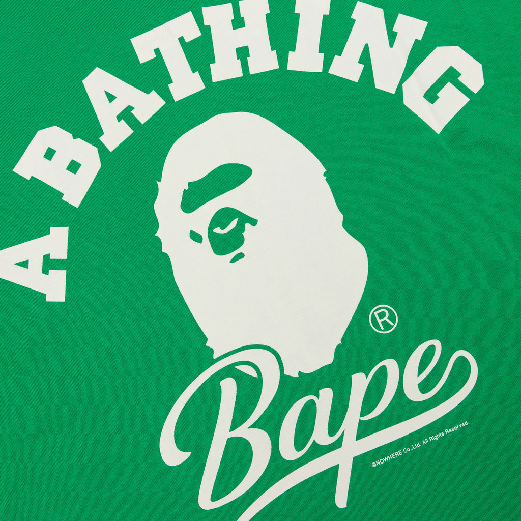 Cursive College Logo Relaxed Fit Tee Green