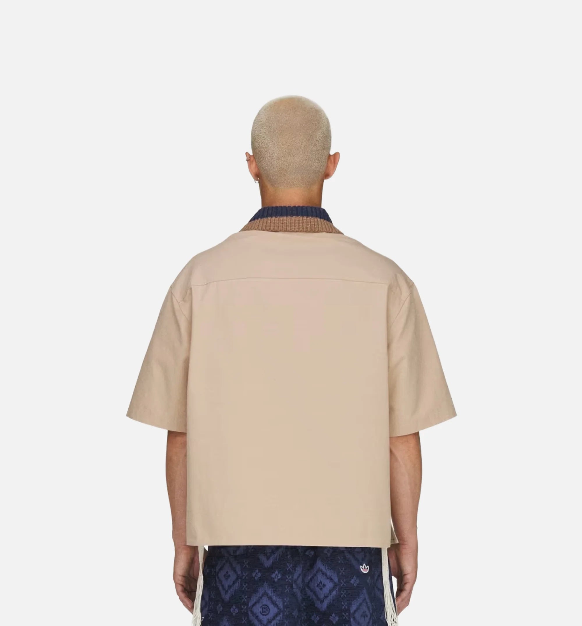 CLOT Redifined Utility By Edison Chen Mens Short Sleeve Shirt Warm Sandstone
