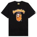 Mad Flame Ape Head Tee Black