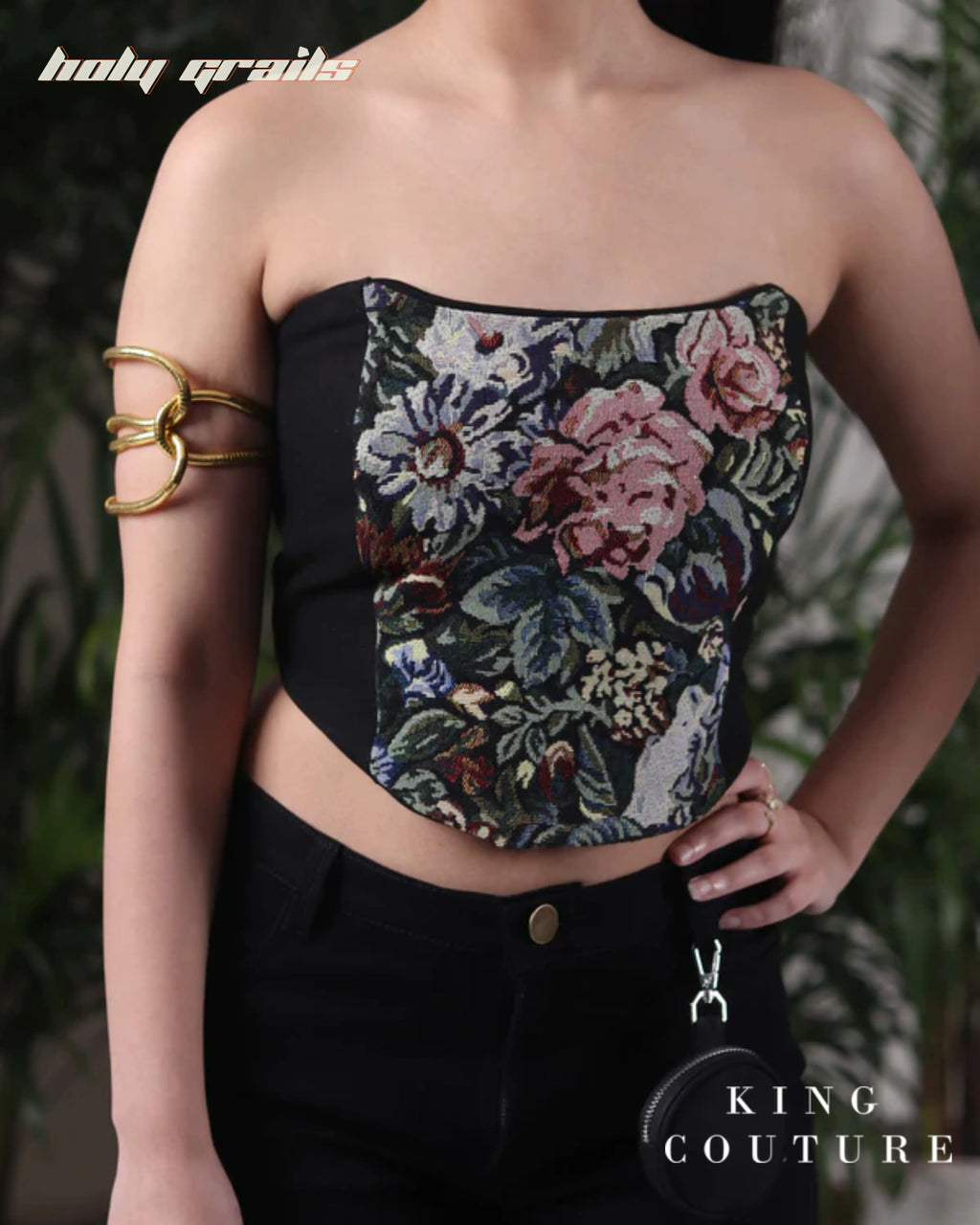 Floral Jacquard Corset HG x King Couture
