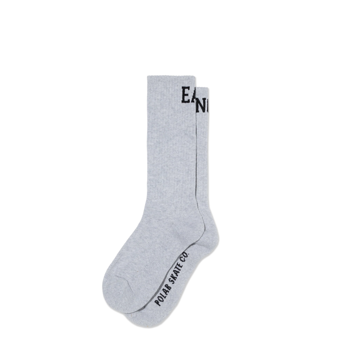 Polar Easy Now Long Rib Socks Heather Grey