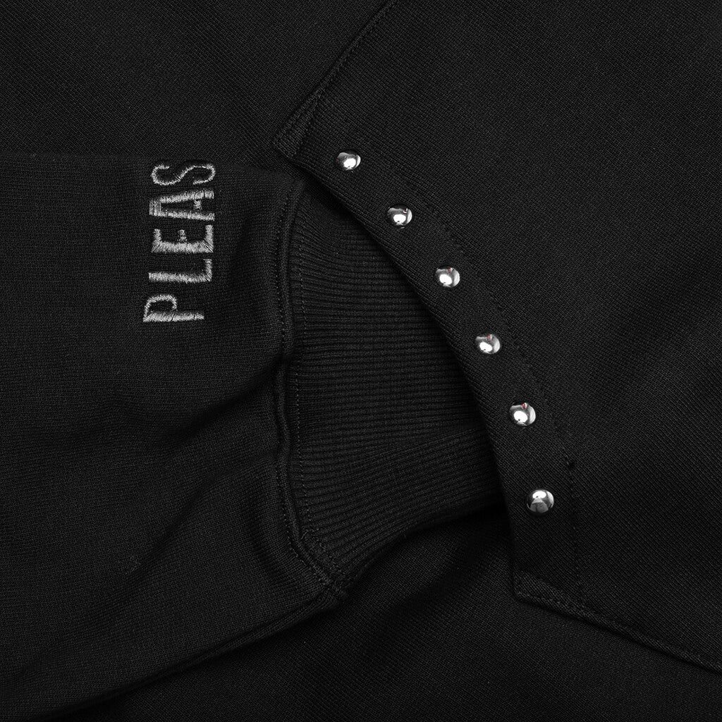 Lucky Studded Hoodie Black