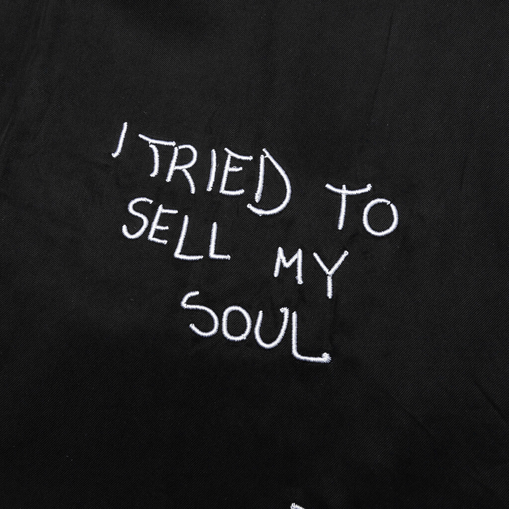 I Tried Button Up Shirt Black