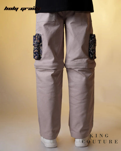 Paisley Pocket Detachable Zipper Pants HG x King Couture