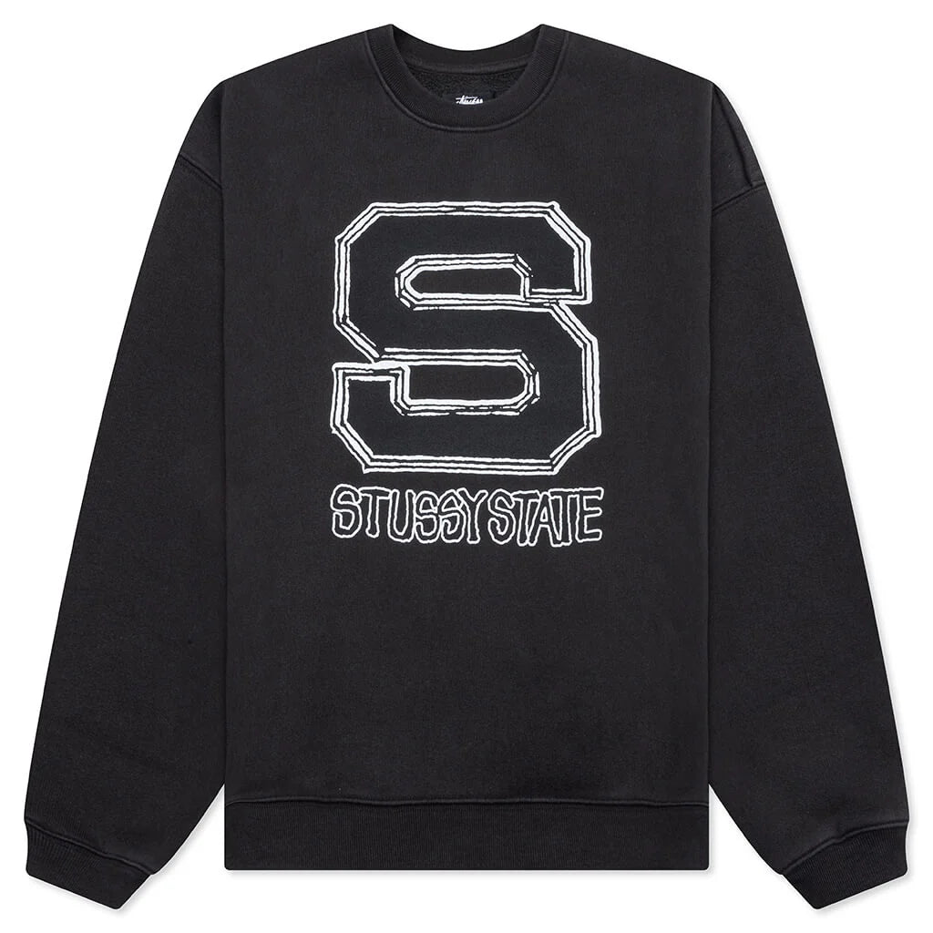 Stüssy State Crew Black