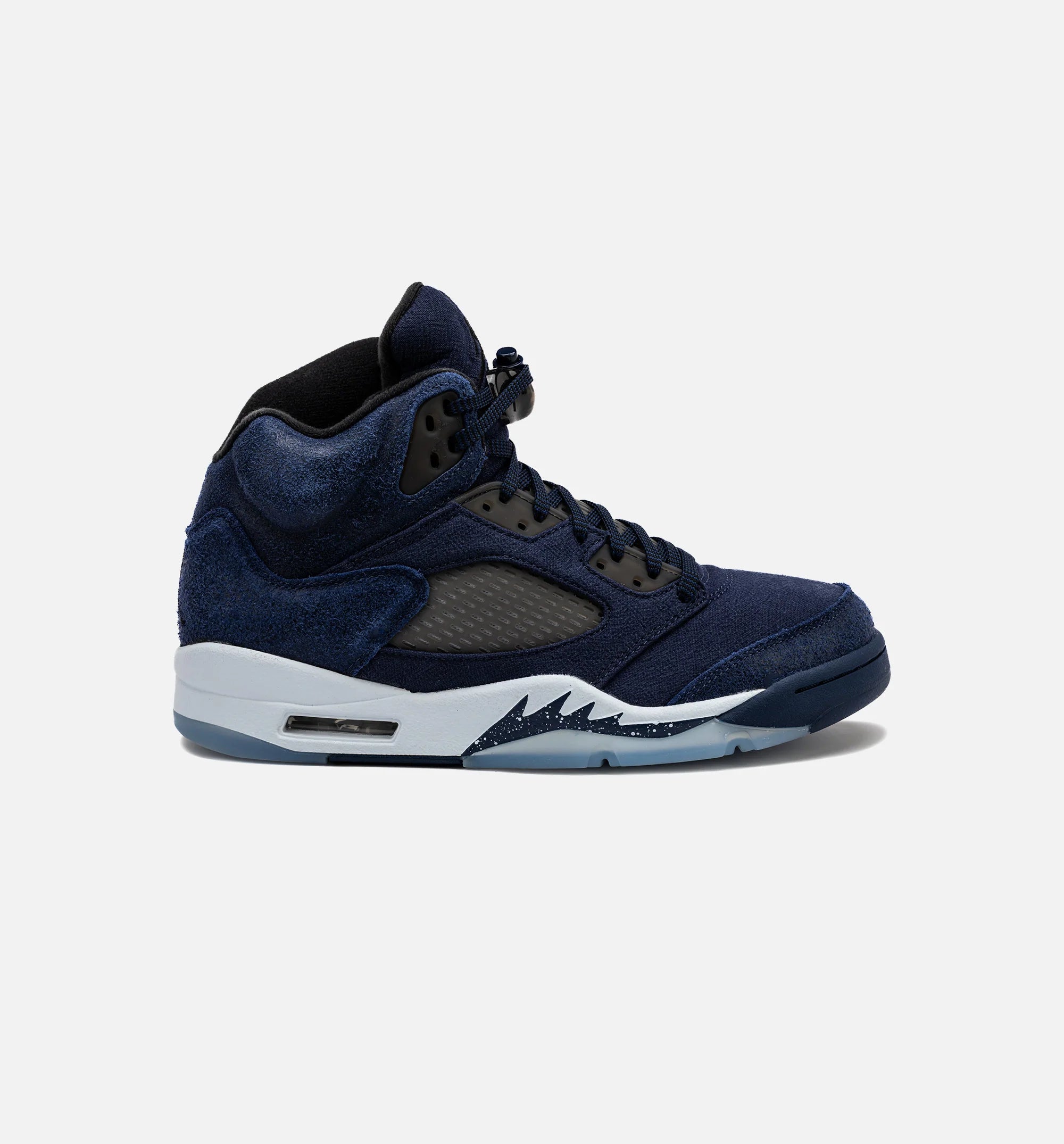 Air Jordan 5 Retro Midnight Navy Mens Lifestyle Shoe Midnight Navy Black Football Grey