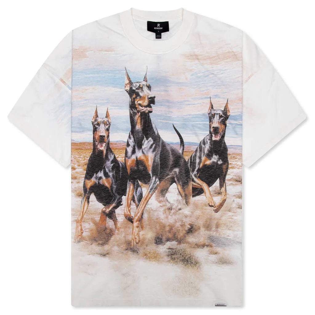 Western Dobermans T Shirt Flat White