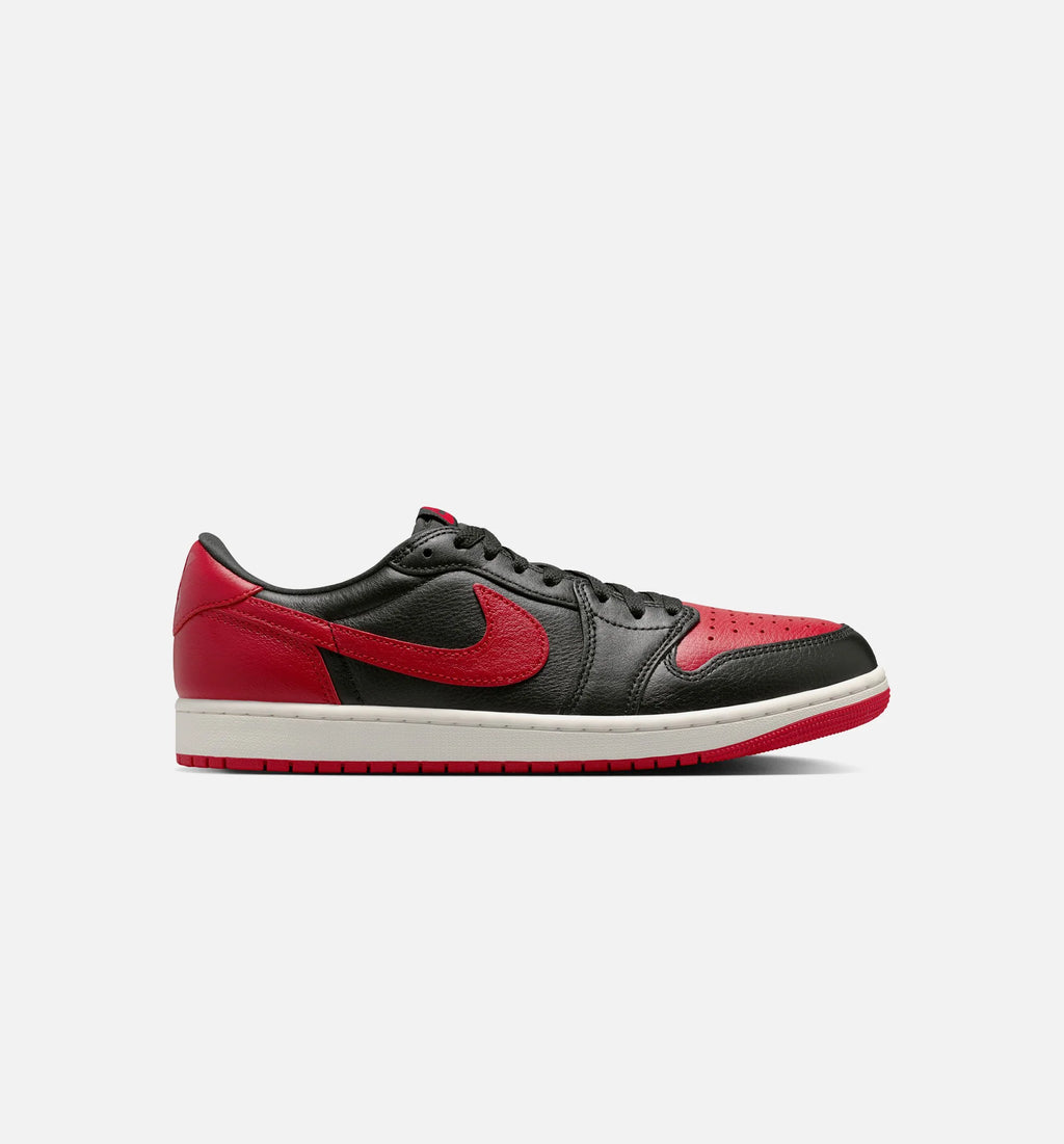Air Jordan 1 Retro Low OG Banned Mens Lifestyle Shoe Black Black Varsity Red Summit White Free Shipping