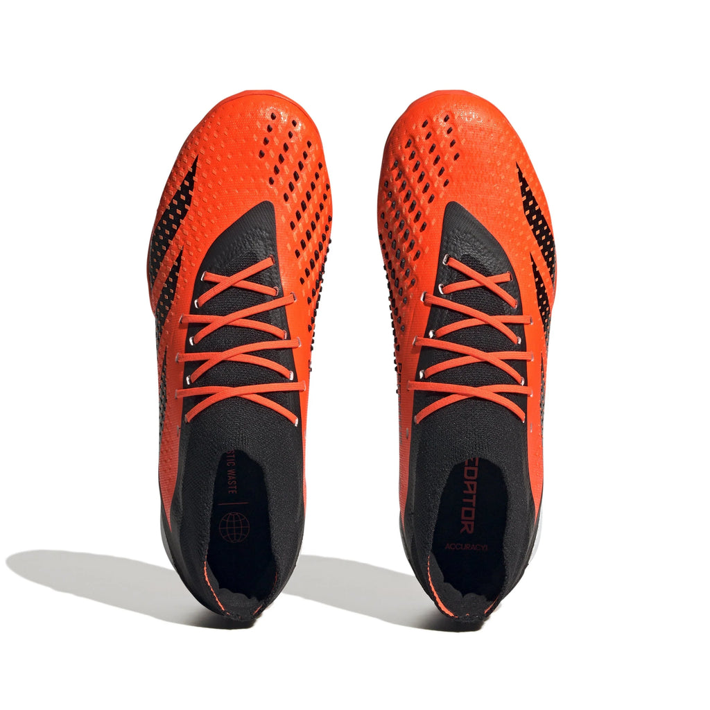 adidas Predator Accuracy1 TF Turf Soccer Cleats Solar Orage Black