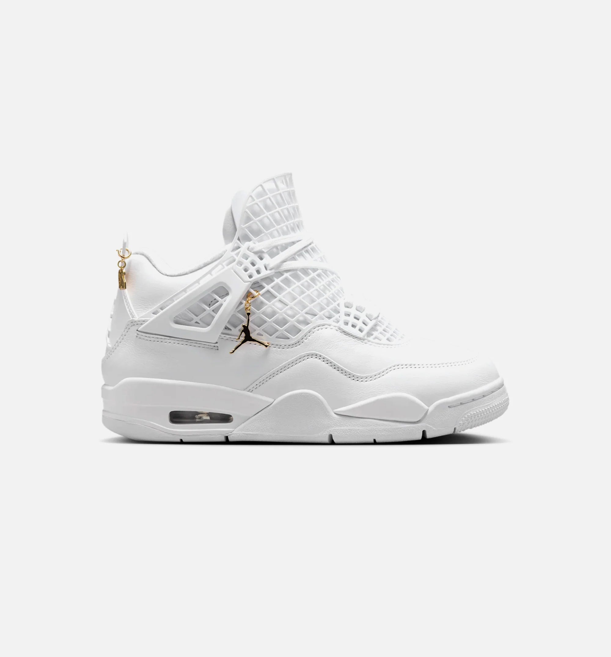 Air Jordan 4 Retro Net Triple White Womens Lifestyle Shoe White