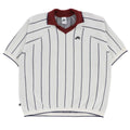 Nike SB Short Sleeved Polo Skate Sweater Sail Navy Dark Red