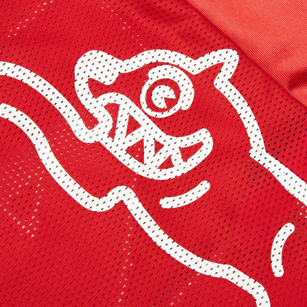 For Us S S Knit Jersey Pompeian Red