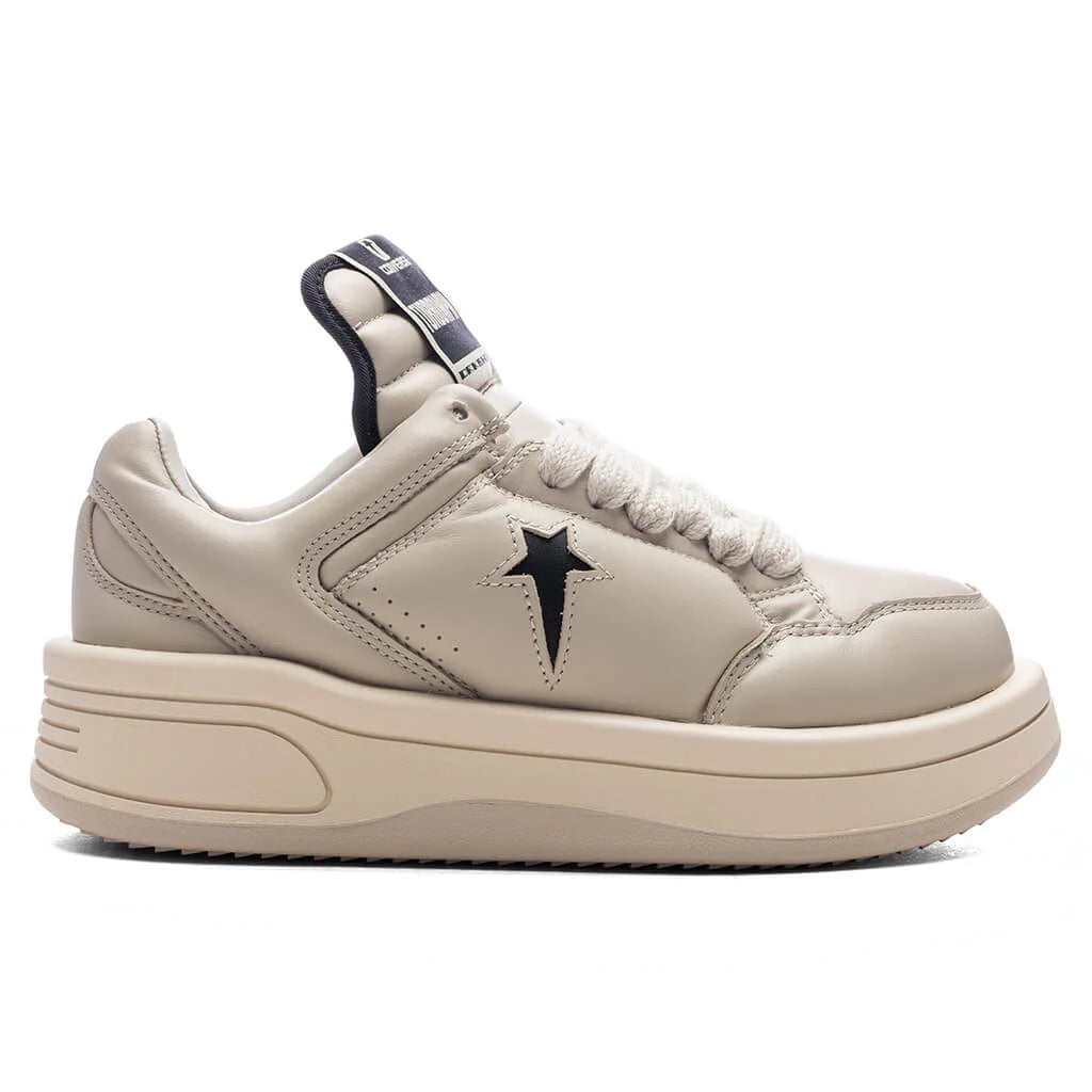 Rick Owens DRKSHDW x Converse Turbowpn Ox Leather Shoes Oyster Black