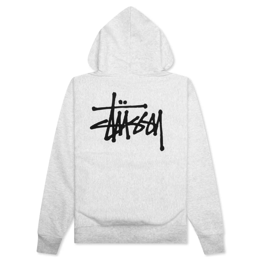 Basic Stussy Hoodie Ash Heather