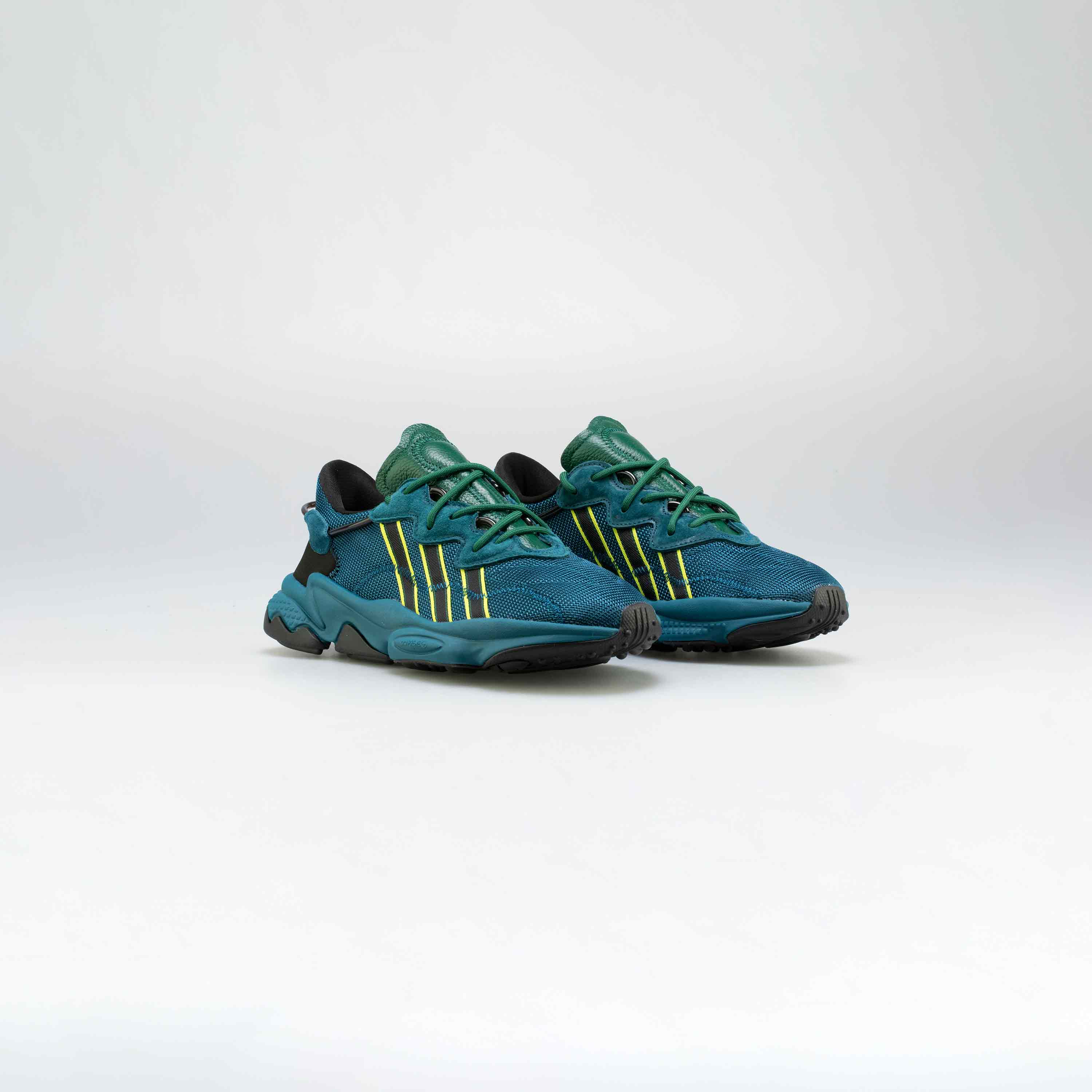 adidas Originals X Pusha T Ozweego Mens Running Shoe Navy Green Balck