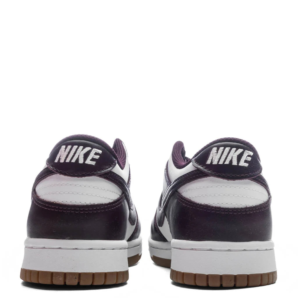 Dunk Low BG (GS) - White/Burgundy Crush/Gum Light Brown