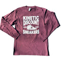 Kinetic Discount Sneaks Long Sleeve Tee Maroon