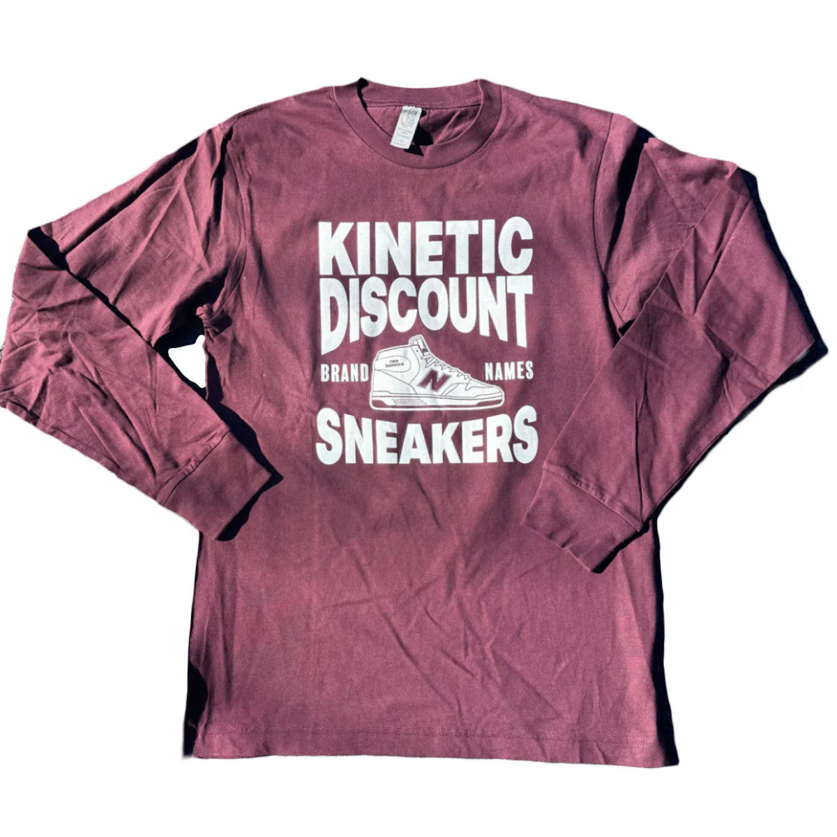 Kinetic Discount Sneaks Long Sleeve Tee Maroon