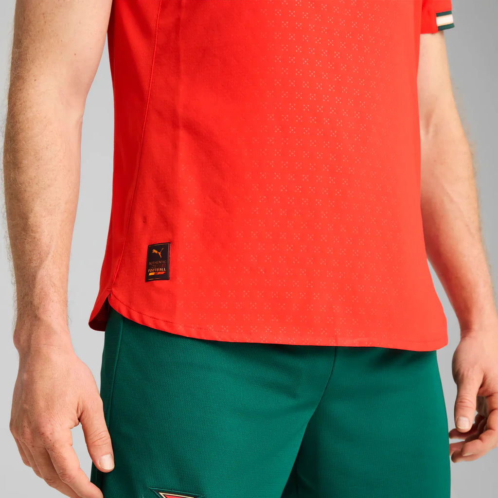 PUMA Portugal Home Authentic Mens Soccer Jersey 25 26 Red
