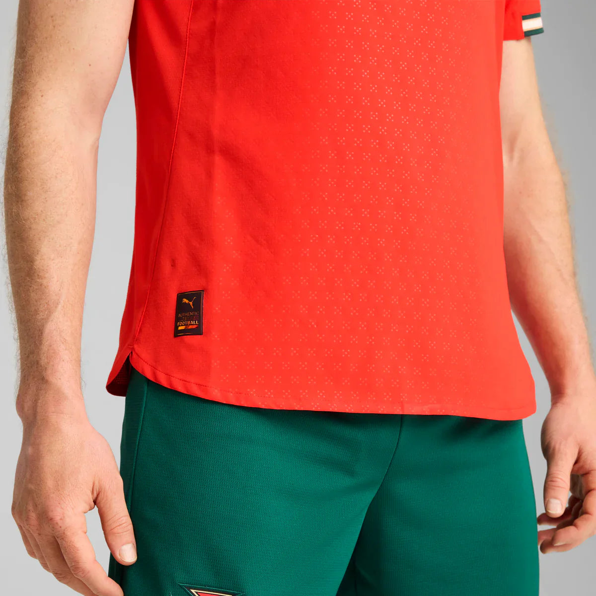 PUMA Portugal Home Authentic Mens Soccer Jersey 25 26 Red