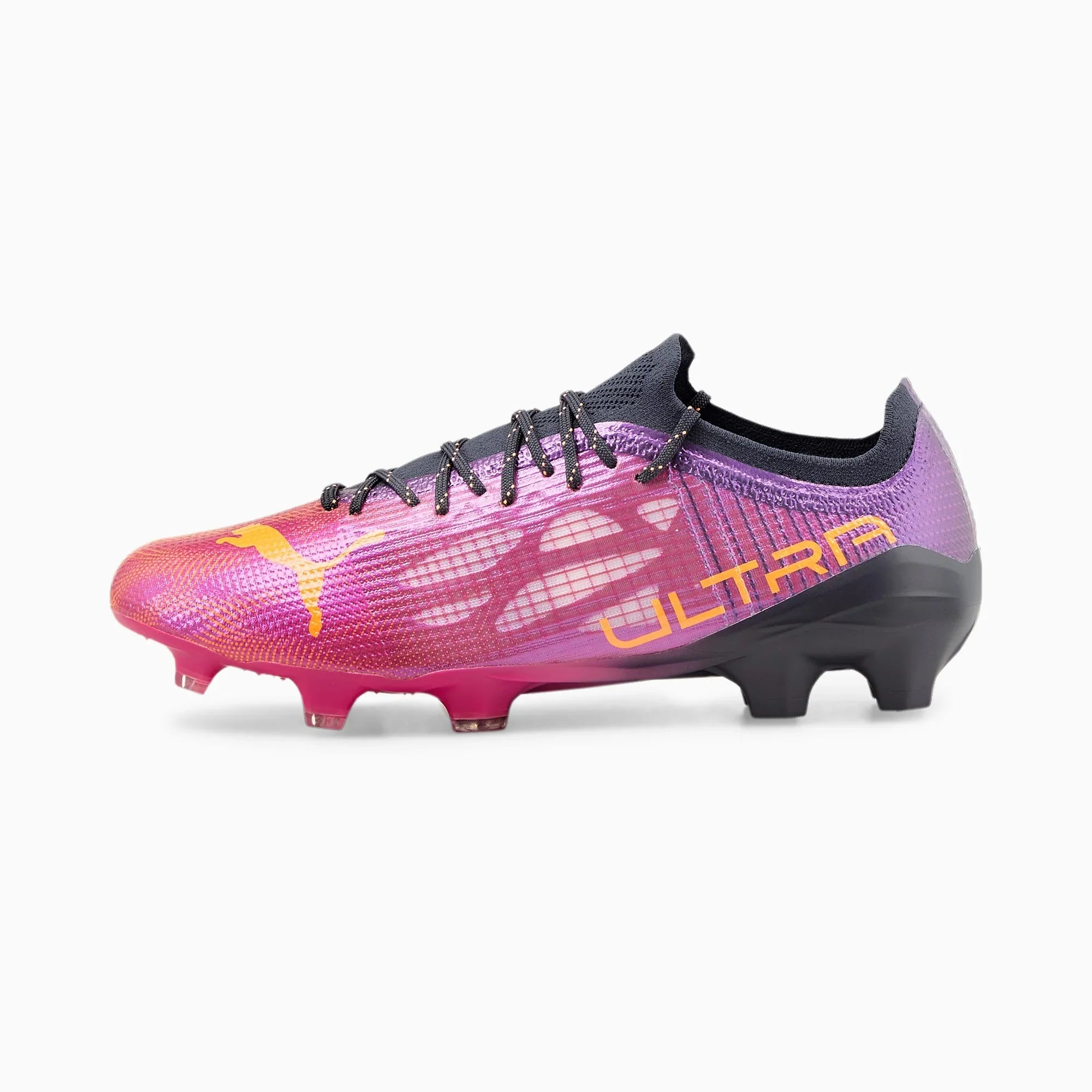 PUMA Ultra 14 FG AG Mens Soccer Cleats Fuchsia Neon Citrus Parisian