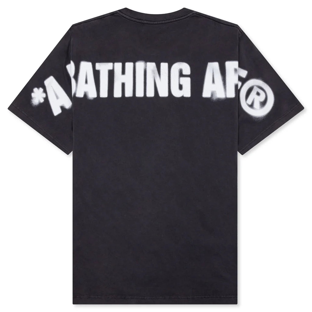 Spray Ape Head Tee Black