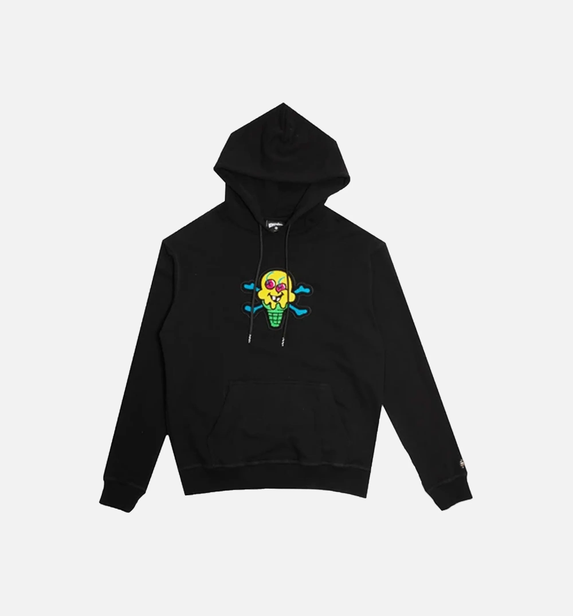 Chenille Mens Hoodie Black Black