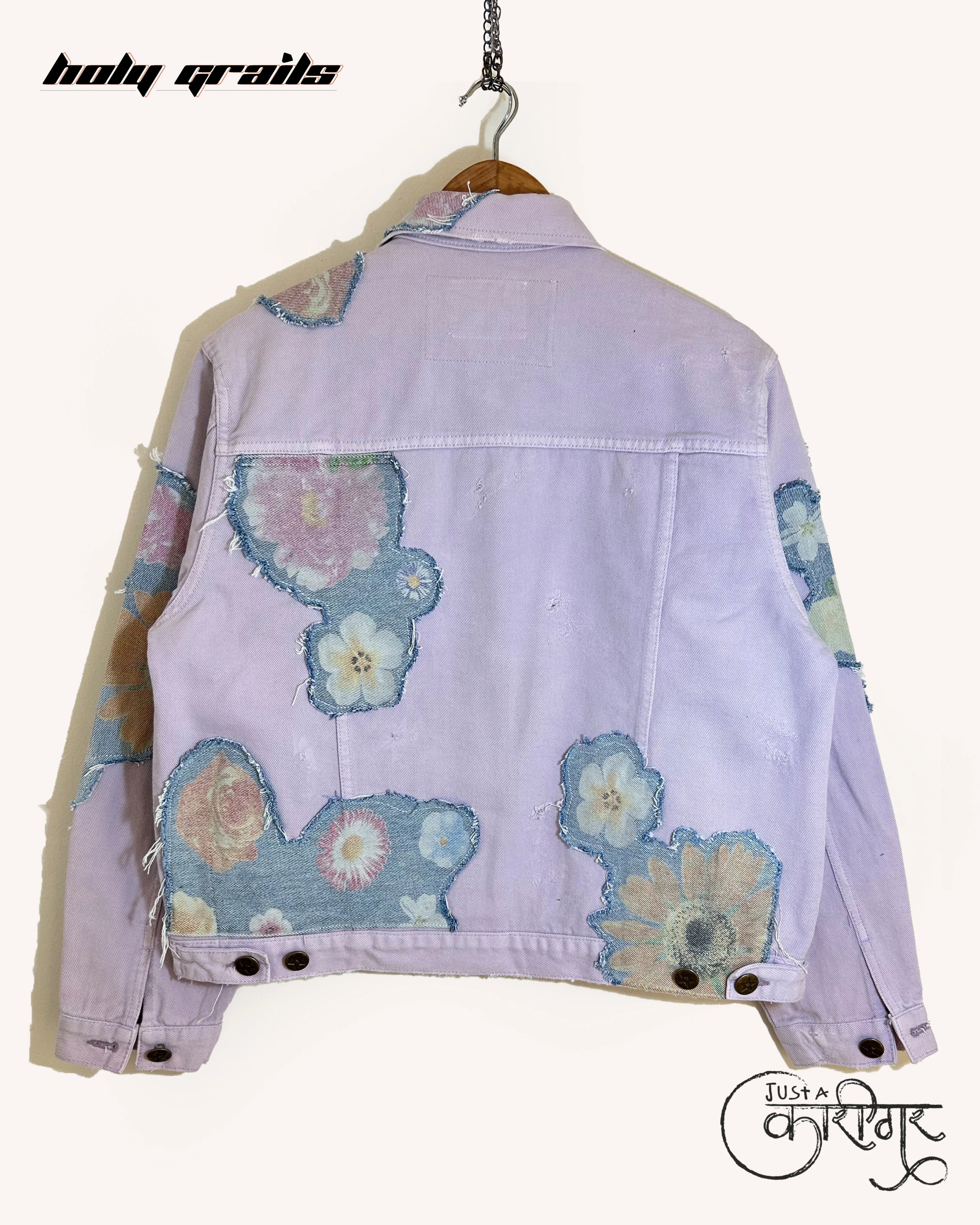 Summer Crush Blue Denim Jacket HG x Just A Karigar