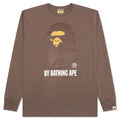 By Bathing Ape L S Tee Brown