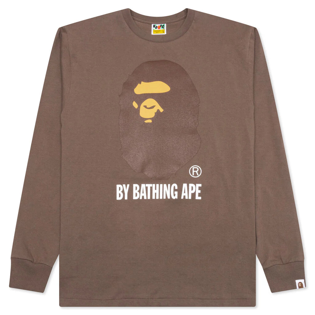 By Bathing Ape L S Tee Brown