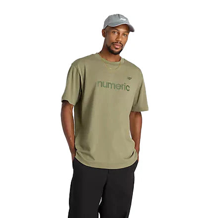 New Balance Numeric Cotton Tee Dark Olive