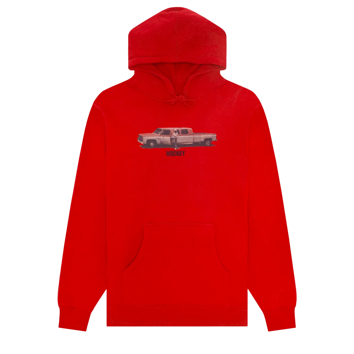 Hockey Truck The Long Way Hoodie Red