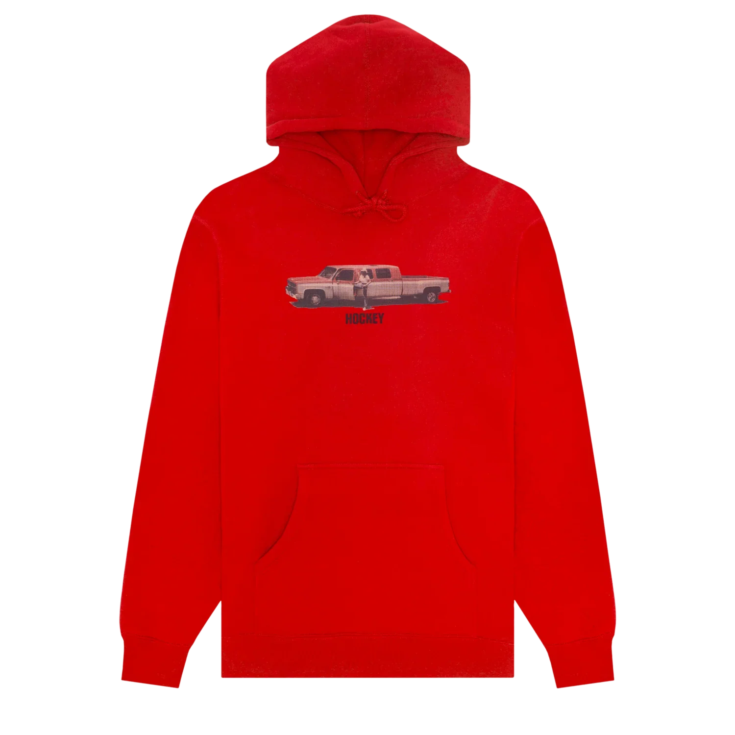 Hockey Truck The Long Way Hoodie Red