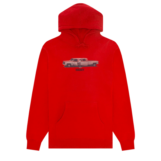 Hockey Truck The Long Way Hoodie Red