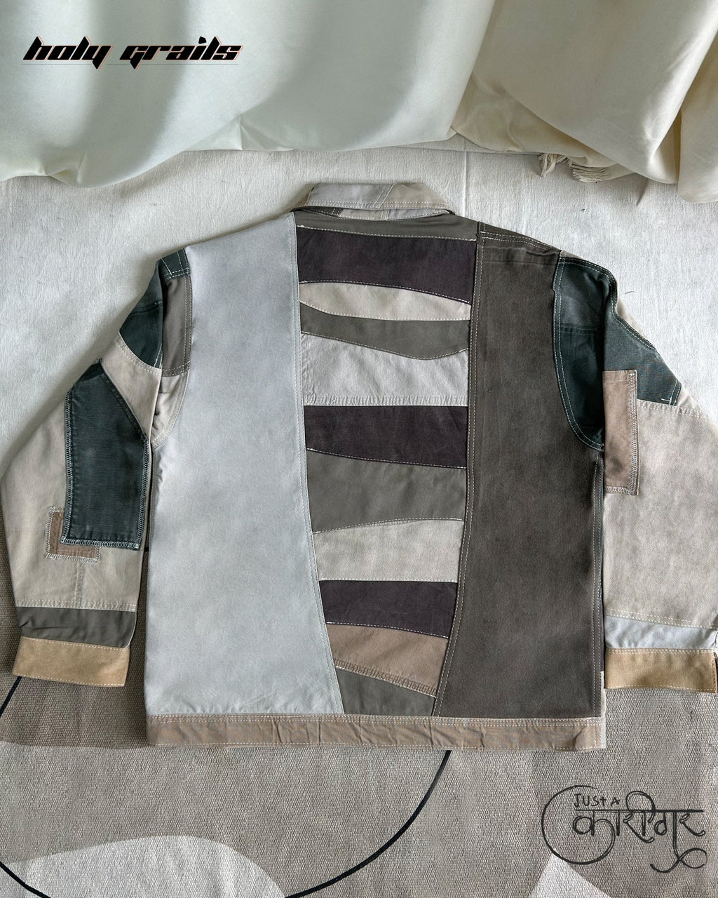 Just A Vintage Grey Denim Jacket HG x Just A Karigar