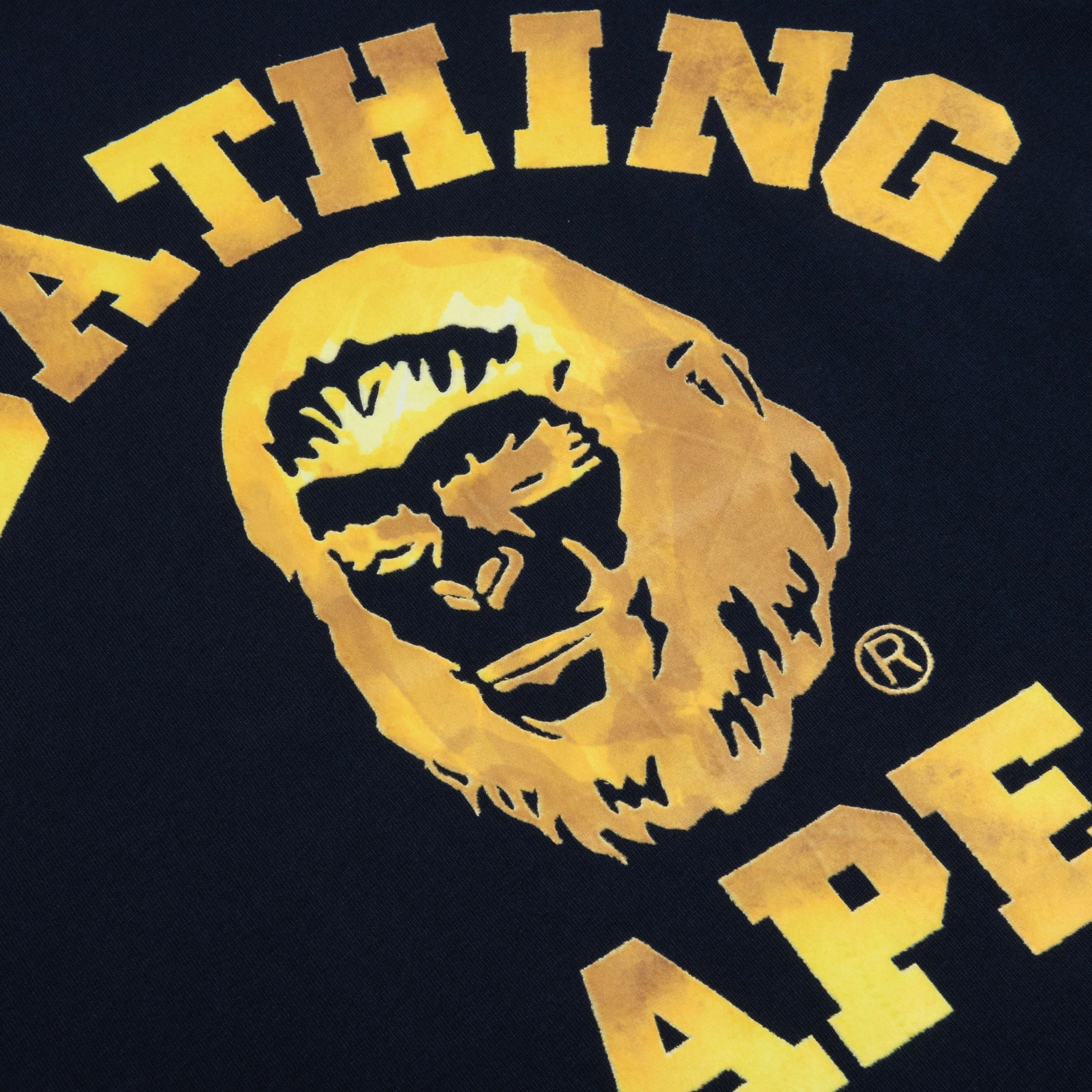 Bape College Graphic Tee Navy