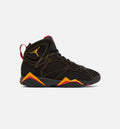Air Jordan 7 Retro Citrus Mens Lifestyle Shoe Black Yellow Red Free Shipping