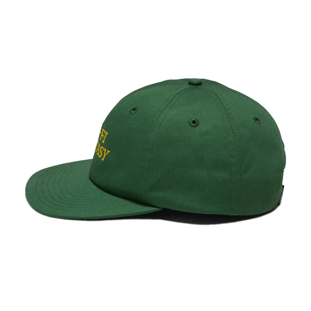 Sci Fi Fantasy Herringbone Logo Hat Green Yellow
