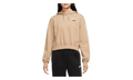 Sportswear Club Fleece Oversized Cropped Pullover Hoodie WMNS "Brown" FB8258 200