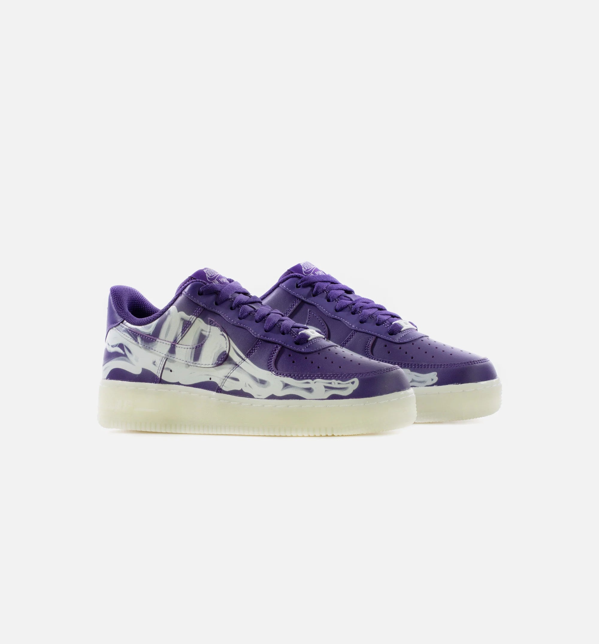 Air Force 1 Purple Skeleton Mens Lifestyle Shoe Court Purple White