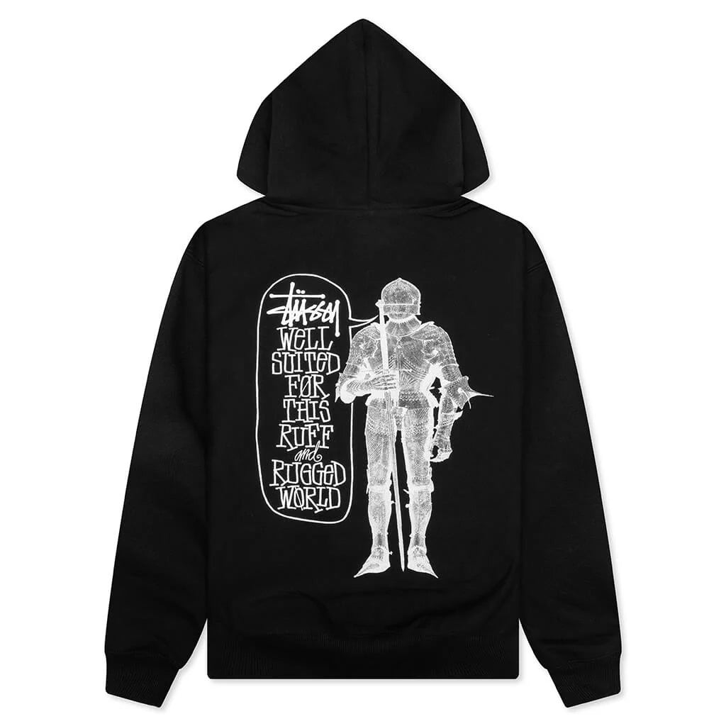 Well Suited Zip Hoodie Black