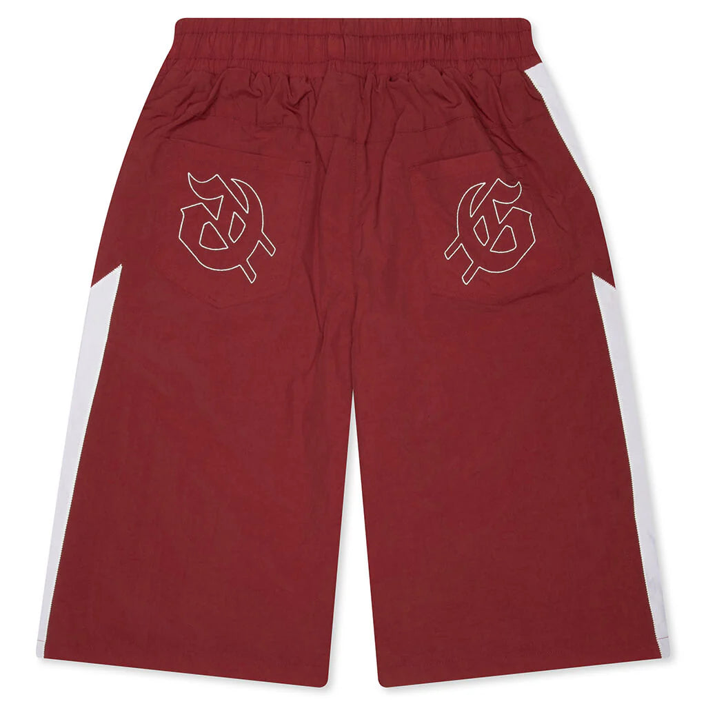 Anvil 3 Quarter Shorts Red