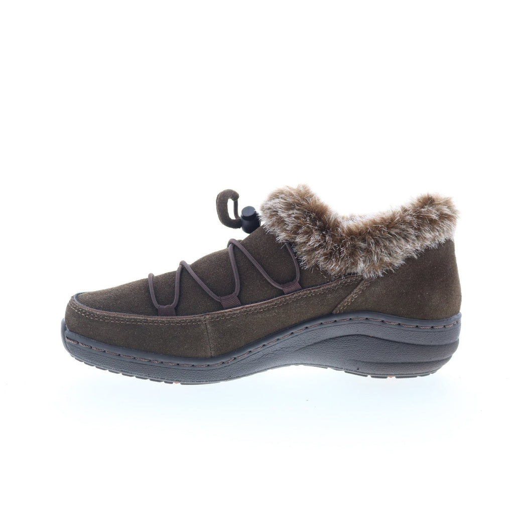 Aetrex Chrissy BB332 Womens Brown Suede Slip On Loafer Flats Shoes