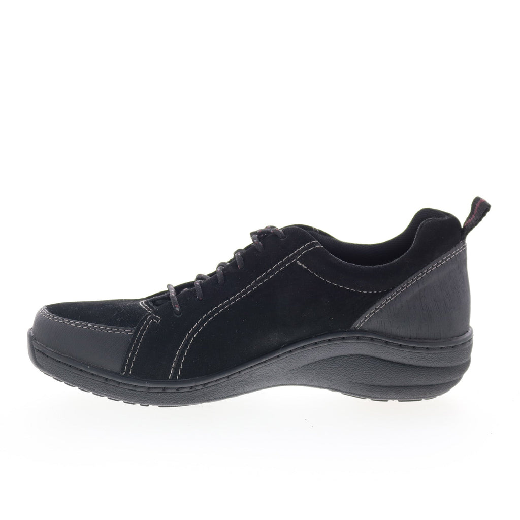Aetrex Mara BB350 Womens Black Suede Lace Up Lifestyle Sneakers Shoes