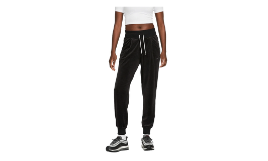 Sportswear High-waisted Velour Joggers WMNS "Black / Anthracite" DV7820 010