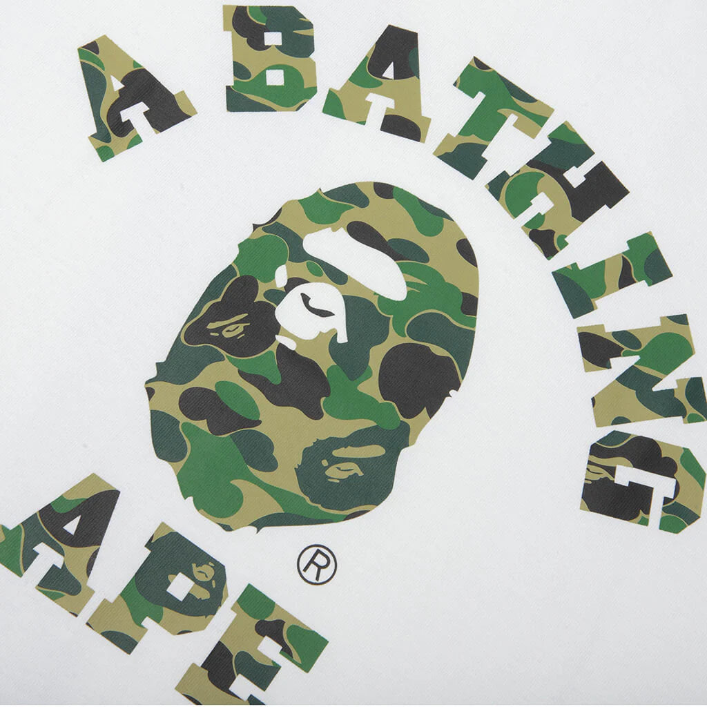 ABC Camo College Tee White Green