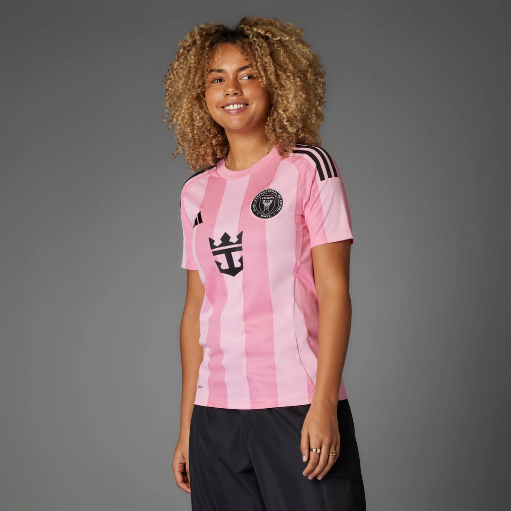 adidas Womens Inter Miami CF Messi Home Jersey 25 26 Pink