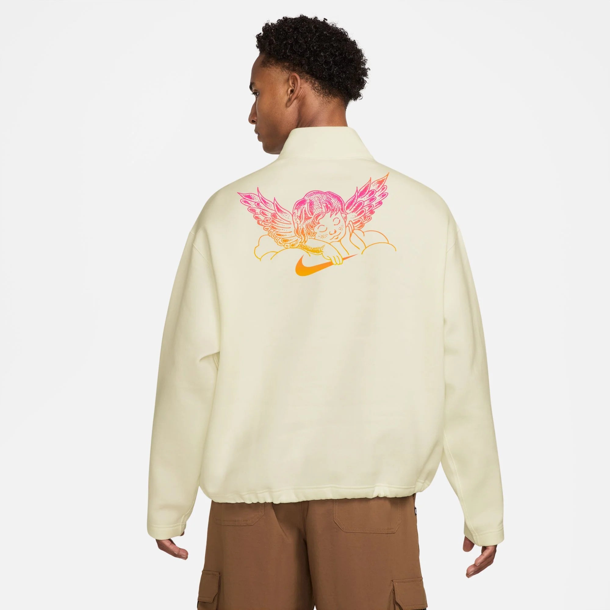 Nike SB Club 58 Skate 1 2 Zip Fleece Crew Neck Sweatshirt Sail
