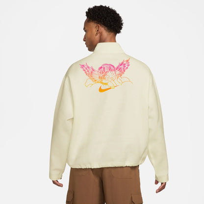 Nike SB Club 58 Skate 1 2 Zip Fleece Crew Neck Sweatshirt Sail