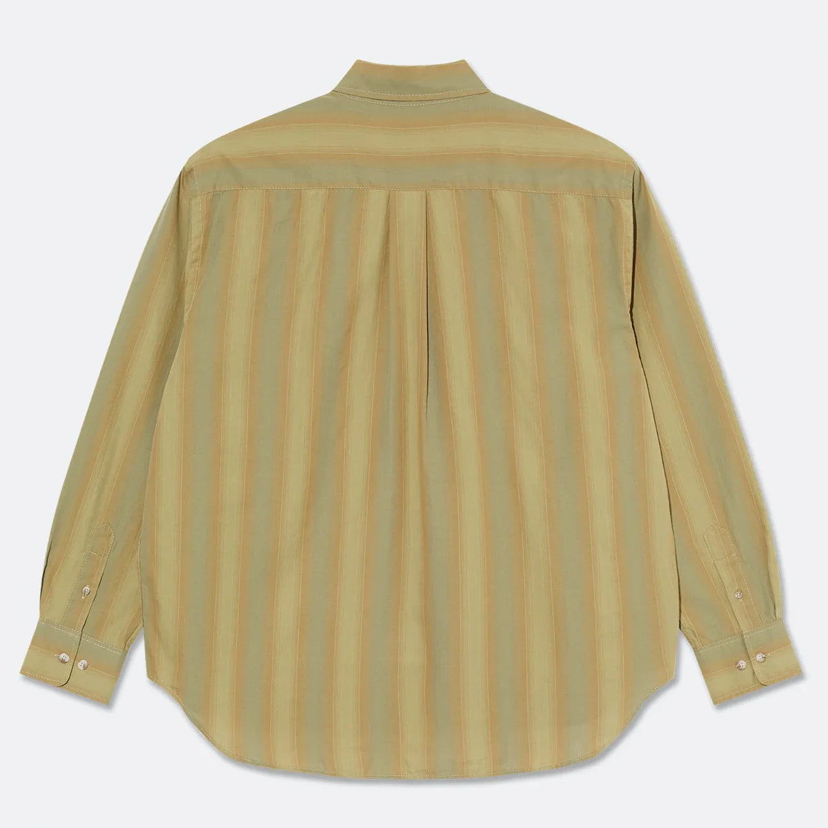 Polar Skate Co Ben LS Shirt Green Stripe